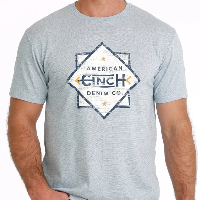 Cinch Men's American Cinch Denim Co. T-Shirt in Light Blue