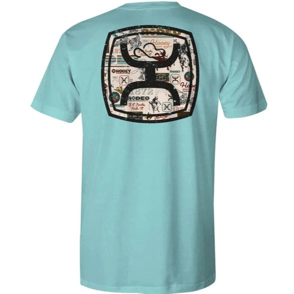 Hooey Men’s Zenith Graphic Logo Tee in Turquoise