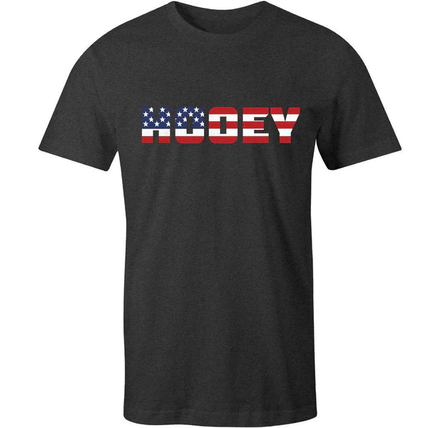 Hooey Men's Patriot Logo Tee in Charcoal Heather