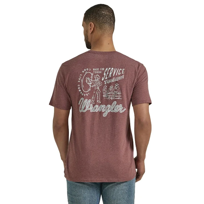 Wrangler Men's Tough Service Graphic T-Shirt in Sable