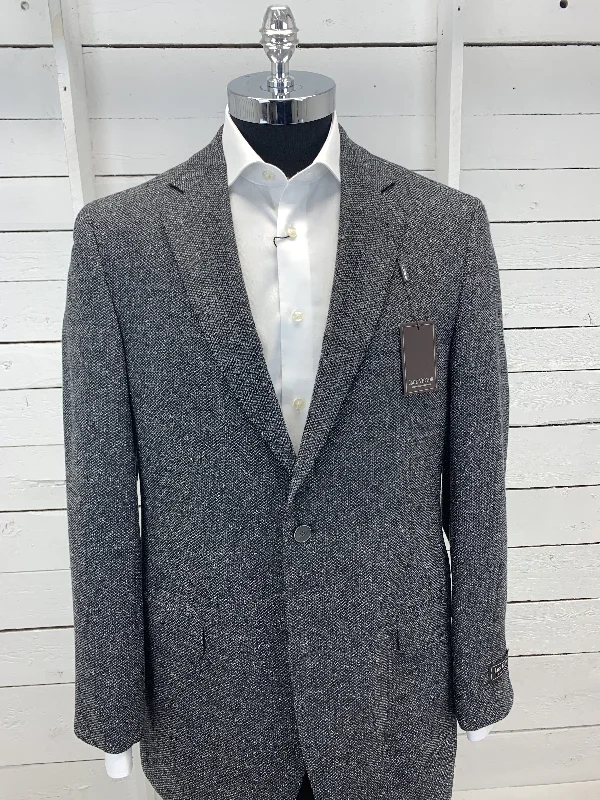 Grey White Speckled Muirwood Cut Tall Sport Jacket - P602106