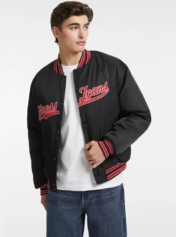 Guess Jeans Black Bomber Jacket