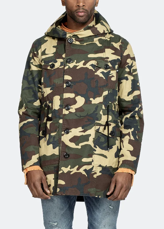 Konus Men's Pocket Front Utility Camo Jacket