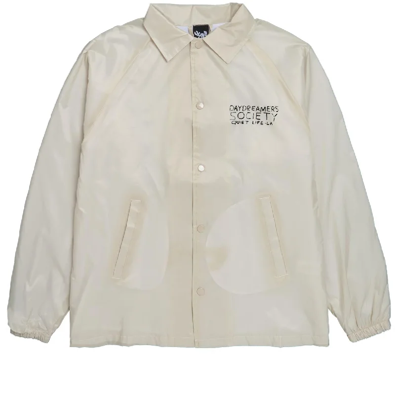 The Quiet Life Day Dreamers Coach Jacket - Tan