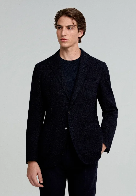 CHECK WOOL BLAZER