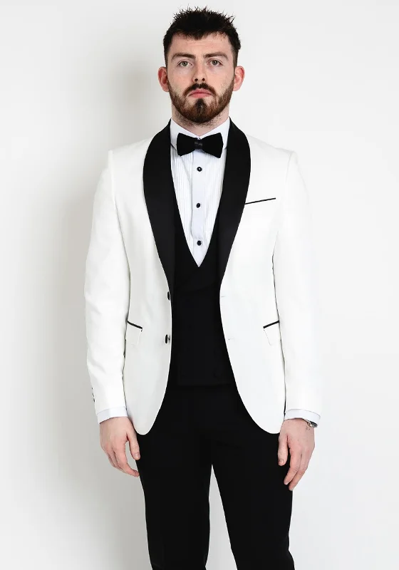 Remus Uomo Ricardo Slim Blazer, White