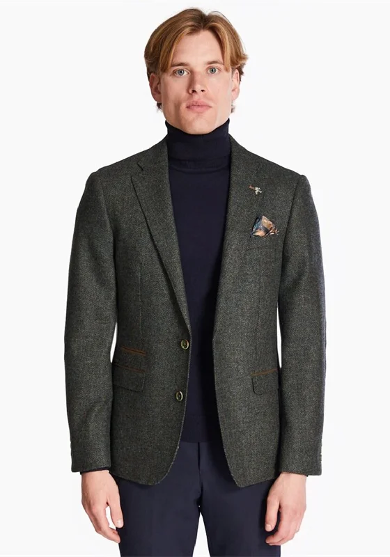 Herbie Frogg Tweed Blazer, Khaki