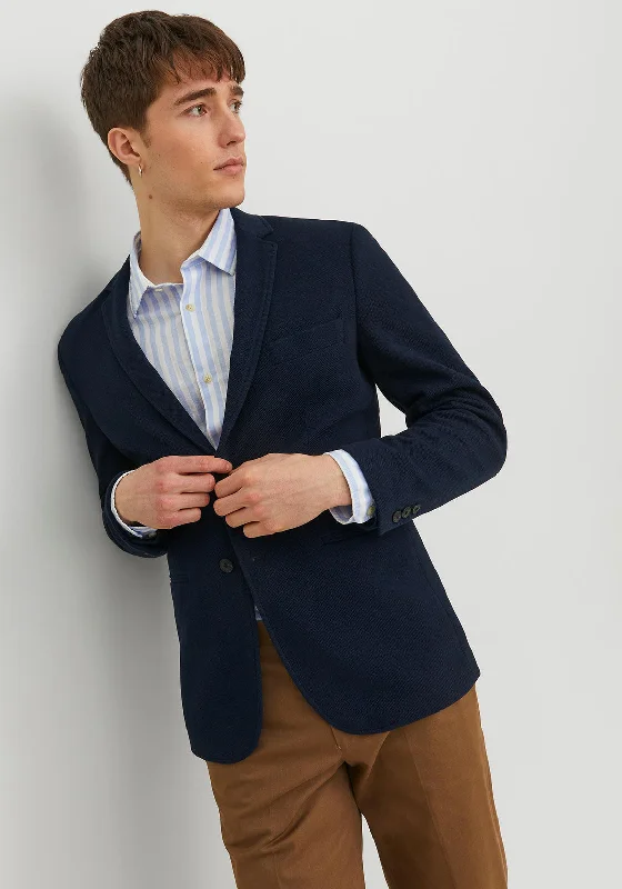 Jack & Jones Slim Fit Twill Casual Blazer, Navy Blazer