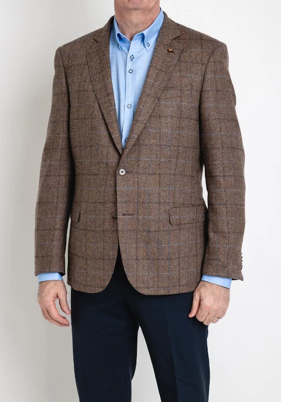 Magee 1866 Liffey Tweed Check Blazer, Camel