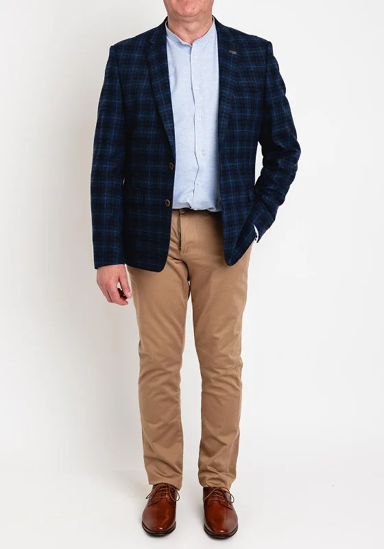 White Label Jasper Check Blazer, Navy