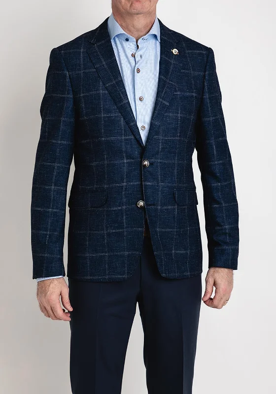 White Label Jasper Check Blazer, Navy