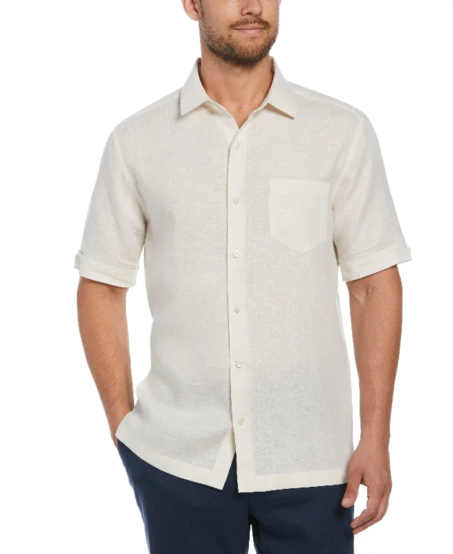 Big & Tall Classic Two-Tone Linen Shirt