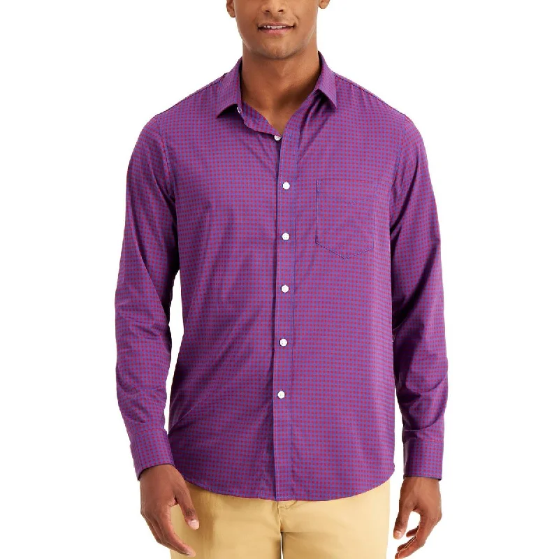 Club Room Mens Regular Fit Button-Down Casual Shirt