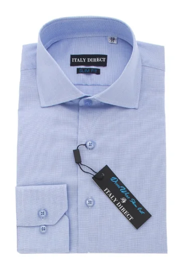 Baby Blue Slim Fit Dress Shirt