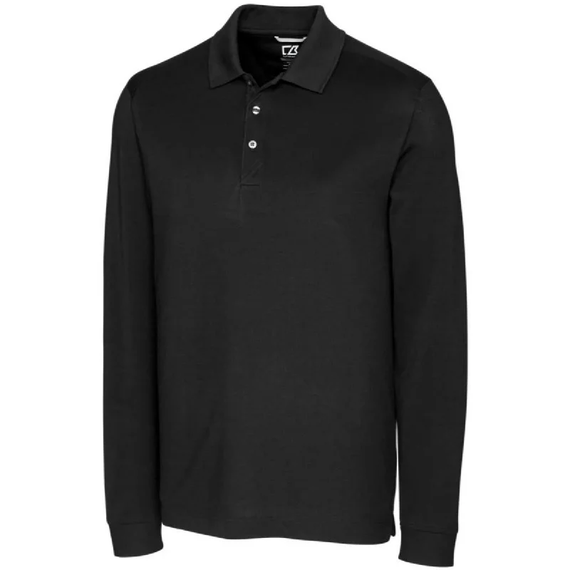 Cutter & Buck Mens Cotton Blend Long Sleeve Polo