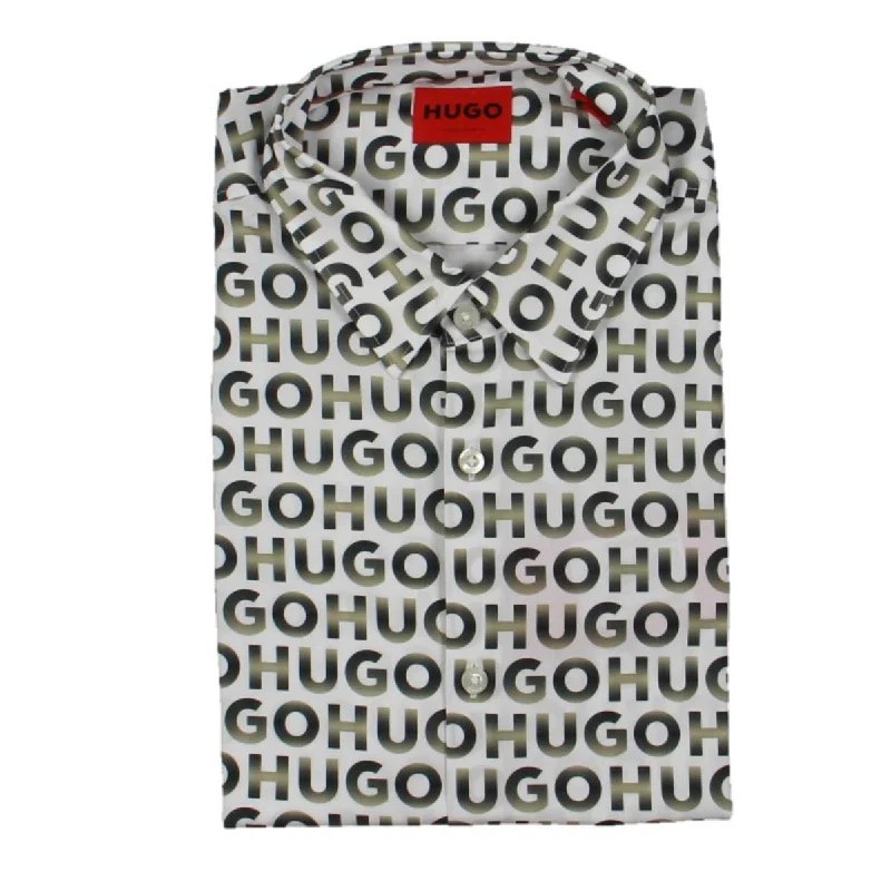 Hugo Mens Collar Long Sleeve Button-Down Shirt