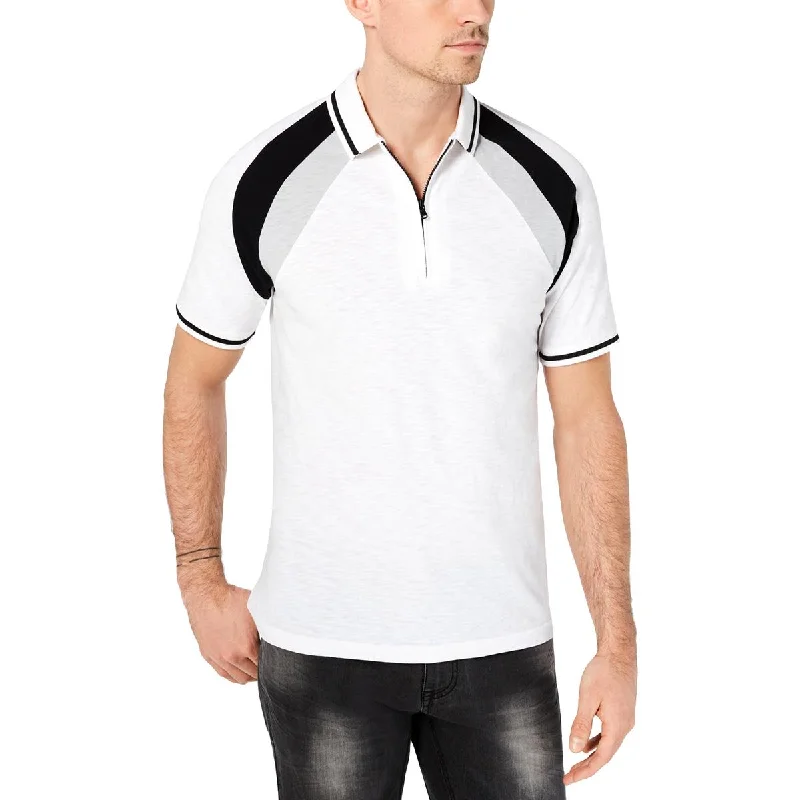 INC Mens Cotton Slub Polo Shirt