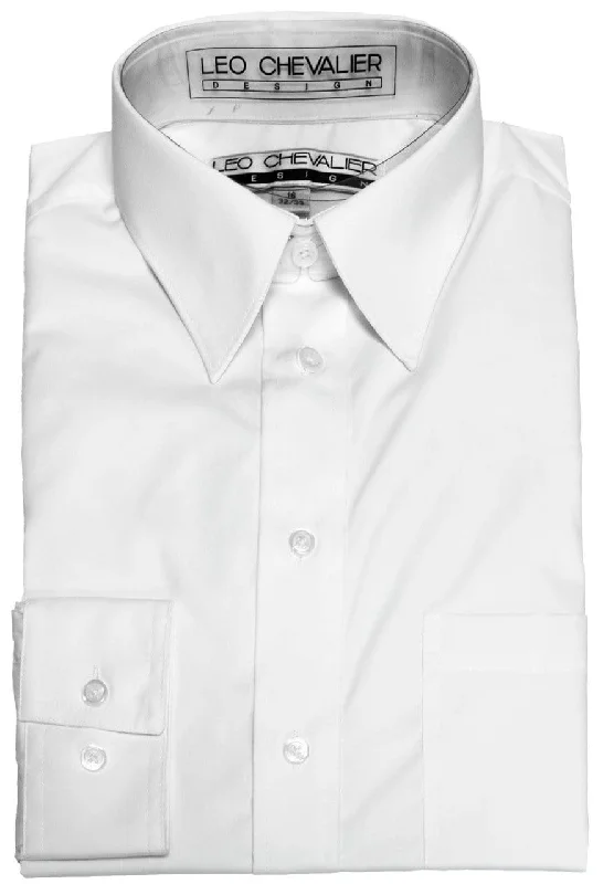 Leo Chevalier Cotton/Poly Blend White Dress Shirt - 225103/QT 0137