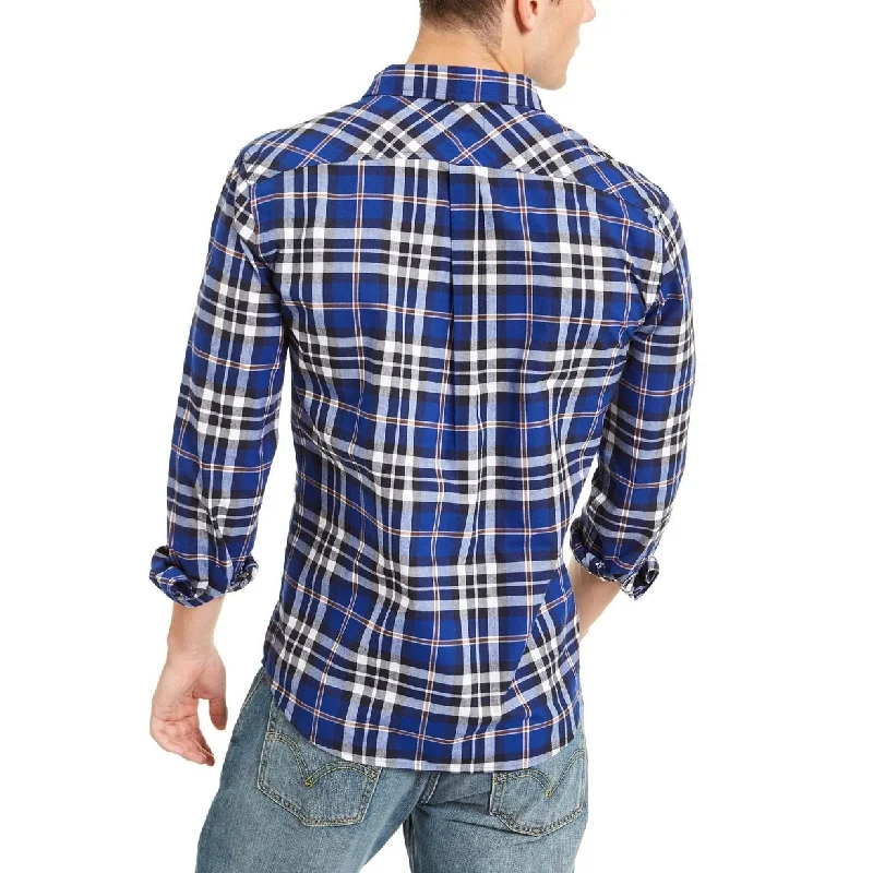 Levi's Men's Plaid Button-Down Shirt Sodalite Blue Size Extra Large