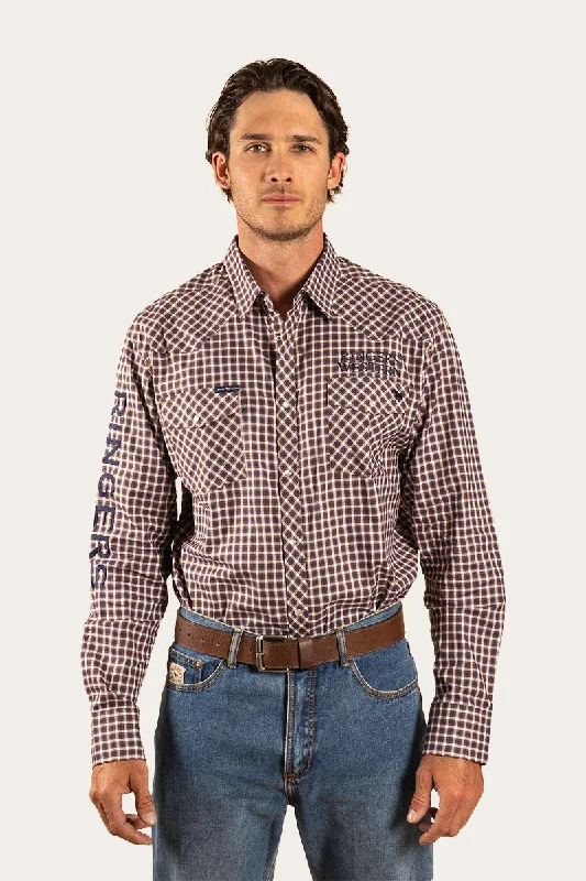 Maverick Mens Western Shirt - Wood