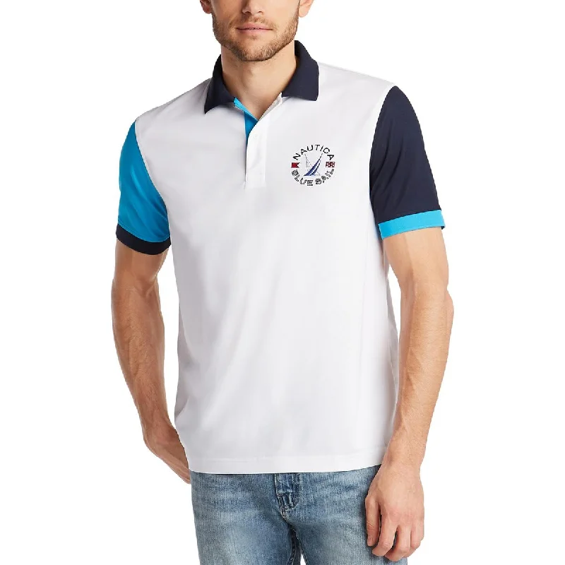 Nautica Mens Golf Short Sleeves Polo