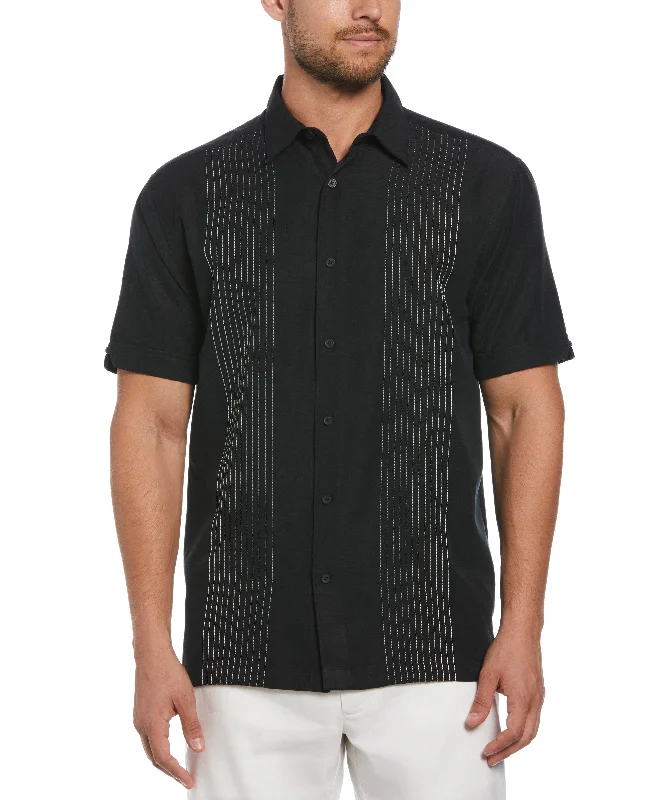 Ombre Embroidered Panel Shirt