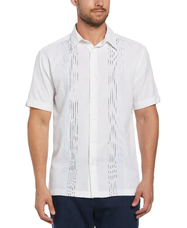 Ombre Embroidered Panel Shirt