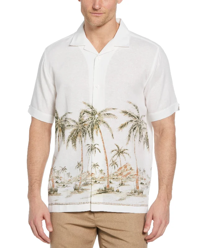 Palm Print Border Shirt