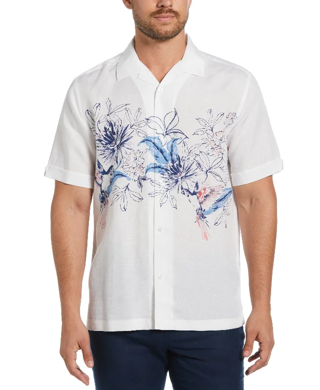 Parrot Chest Print Shirt