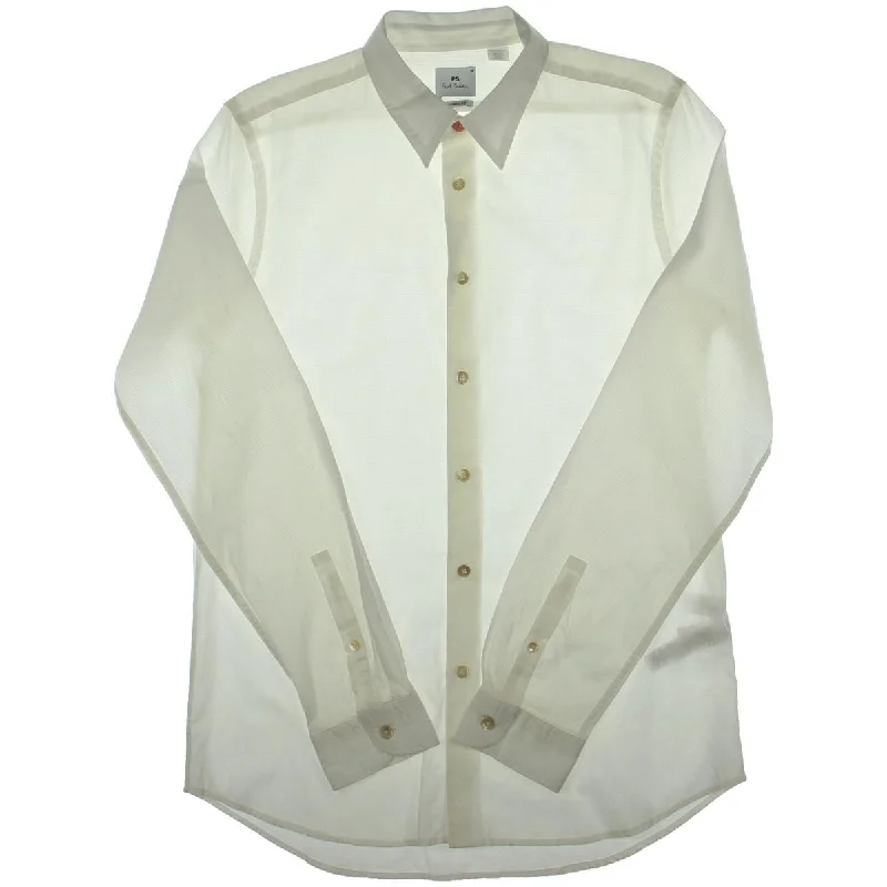 Paul Smith Mens Cotton Tailored Fit Button-Down Shirt