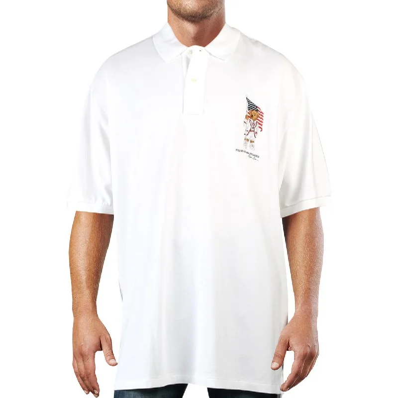 Polo Ralph Lauren Mens Big & Tall Cotton Logo Polo Shirt