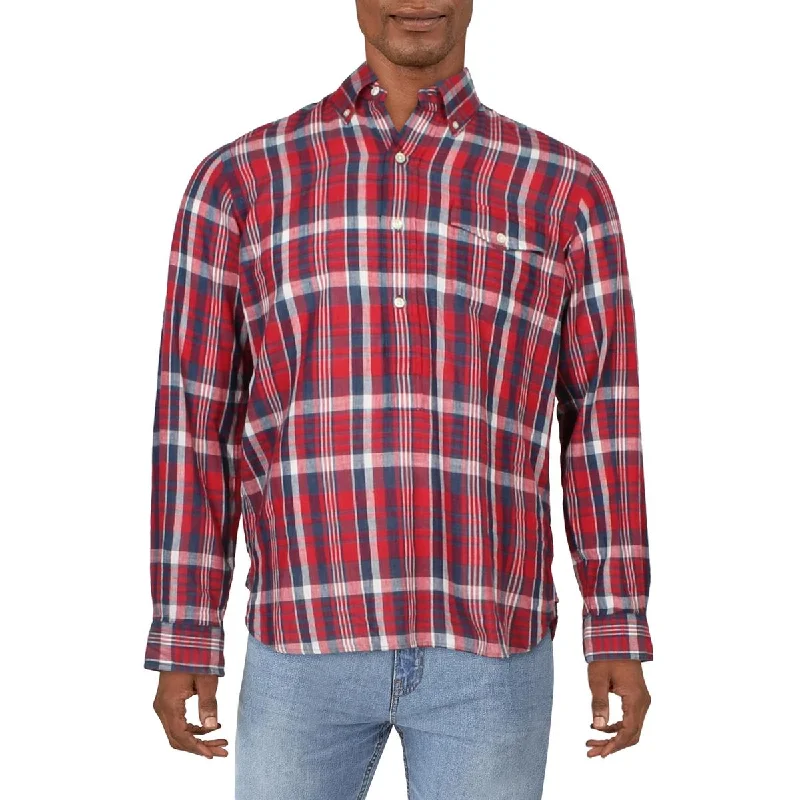 Polo Ralph Lauren Mens Cotton Plaid Button-Down Shirt