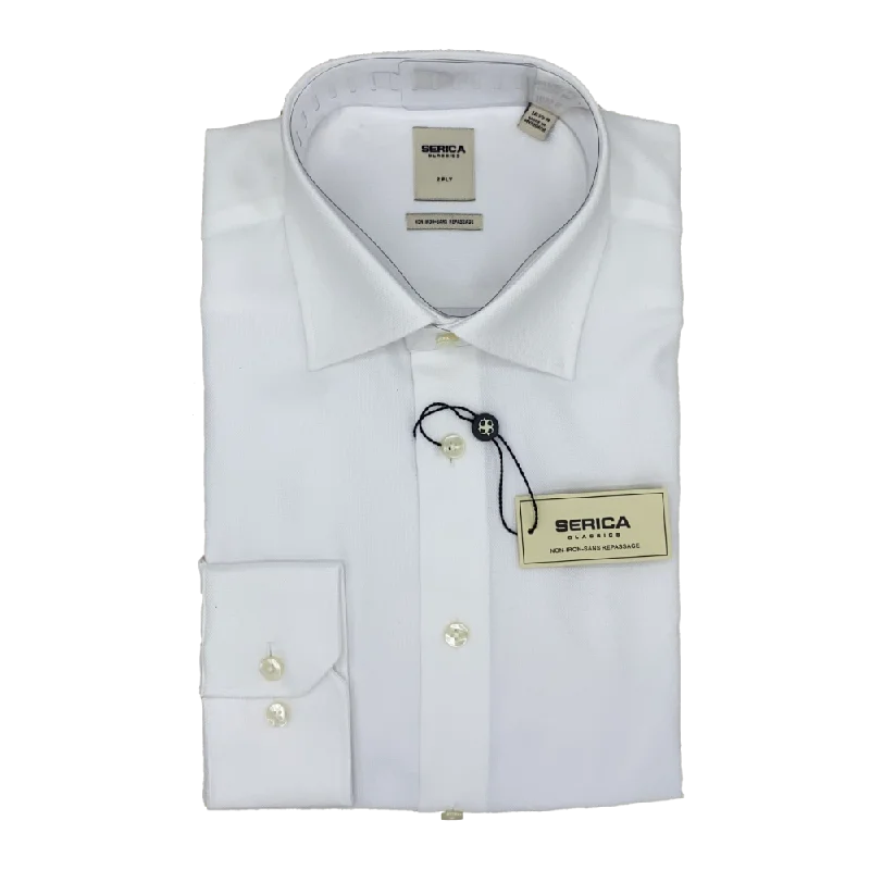 Serica Classics Semi Tapered Non-Iron 2 Ply Cotton Dress Shirt - C-325 01