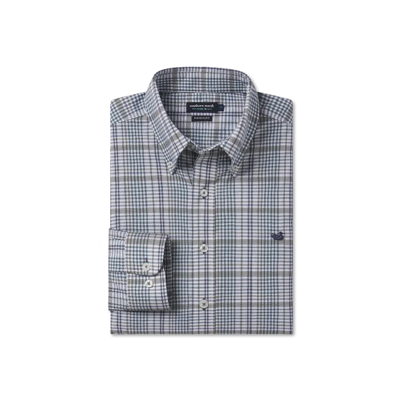 Shores Windowpane Performance Dress Shirt