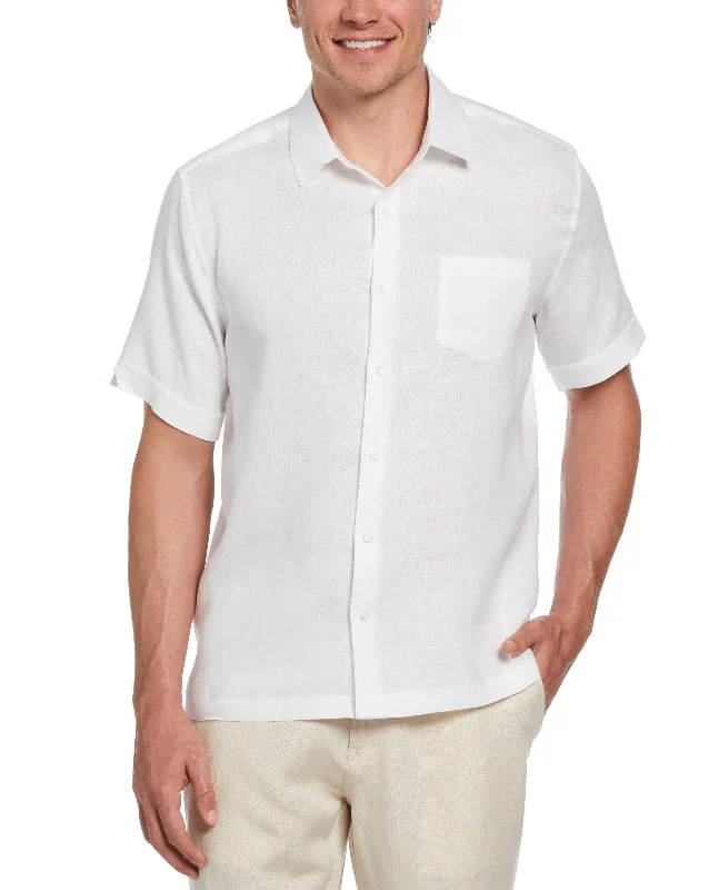 TravelSelect™ Linen-Blend One Pocket Shirt