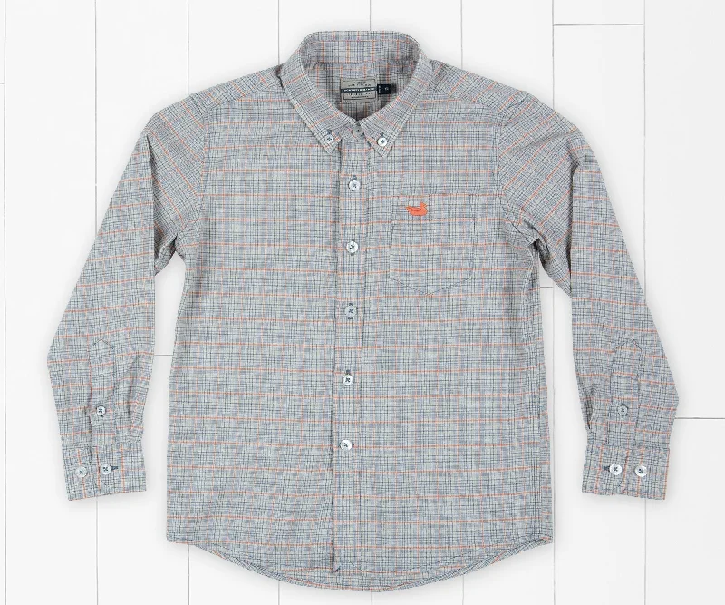 Youth Davidson Washed Check Dress Shirt