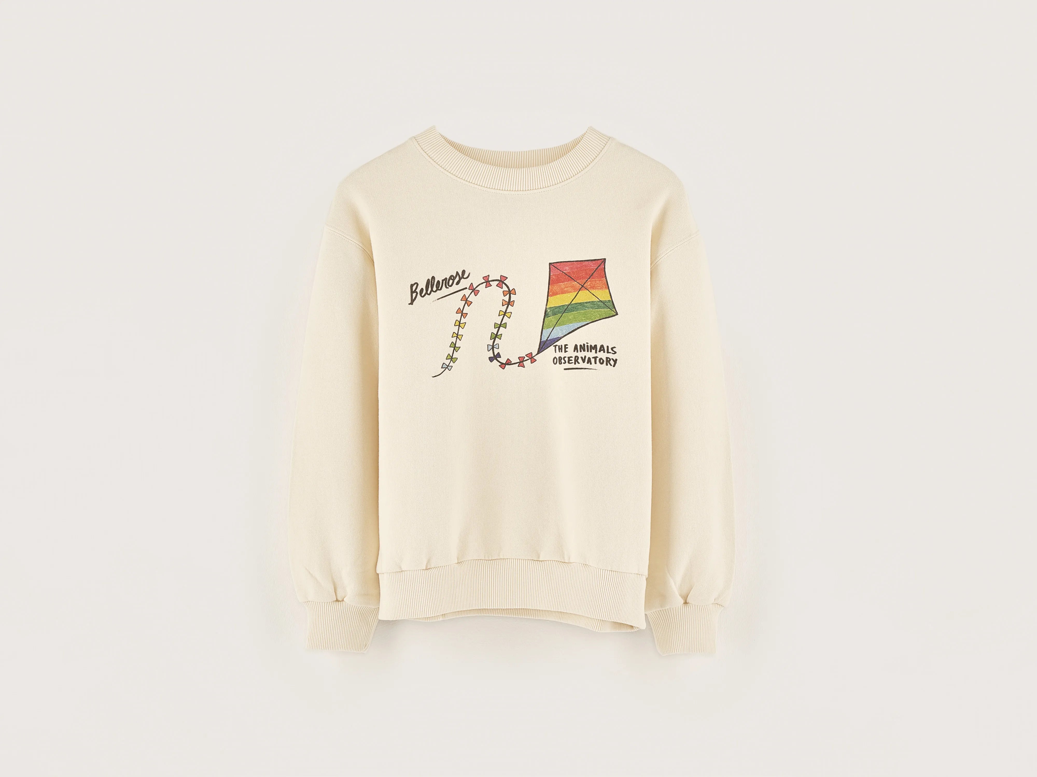 Carabe crew-neck sweatshirt   (242 / B / ANTIQUE WHITE)