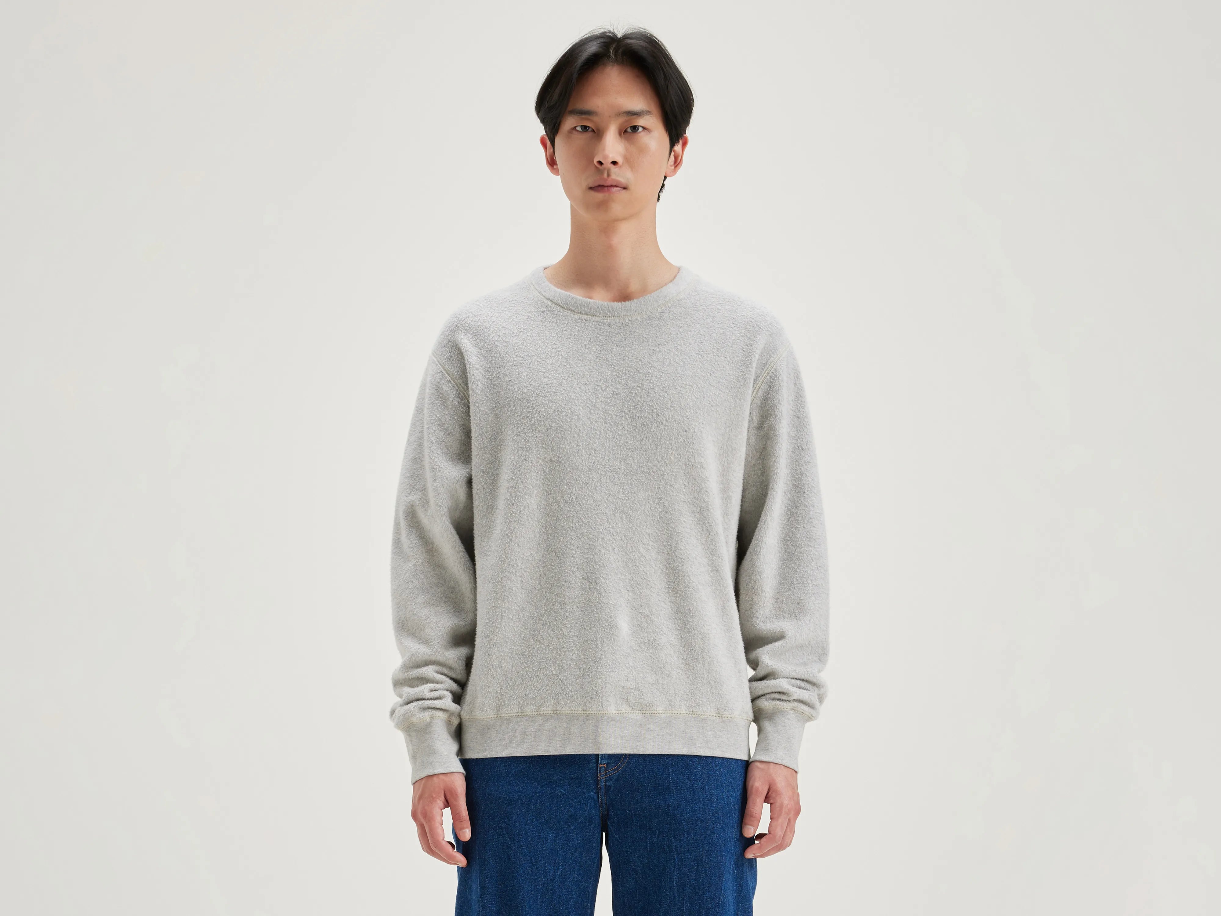 Matt crew-neck sweatshirt (242 / M / H. GREY)