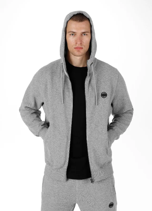 Men's Zip-up hoodie Pique Small Logo